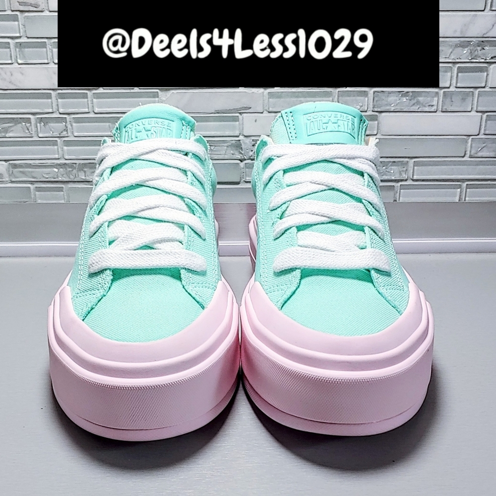 Converse Chuck Taylor All Star Cruise Low Womens Size 7.5 Aqua Summit Pink - Picture 2 of 6